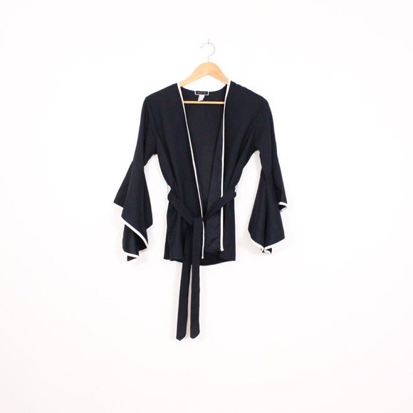 *Another Story Navy Bell Sleeve Blazer - Picture 3 of 6
